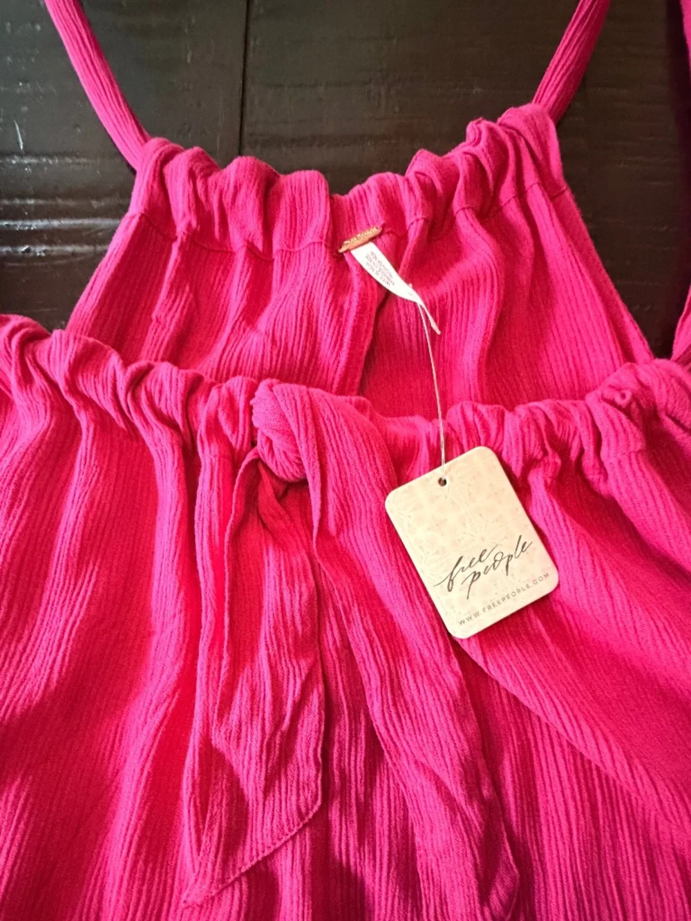 Free People - Romper - Fuchsia - Large NWT